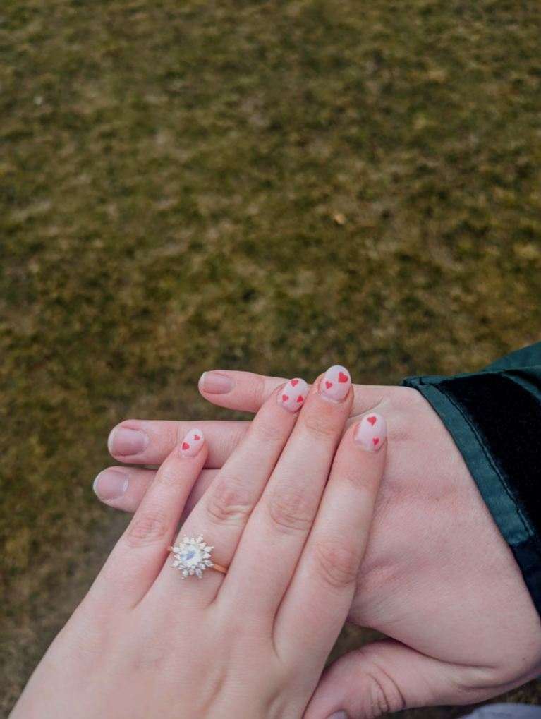 KetchamDylan's tweet image. So happy to be engaged to my favorite person ♥︎♥︎♥︎ @EliseLange ur pretty cool 😎