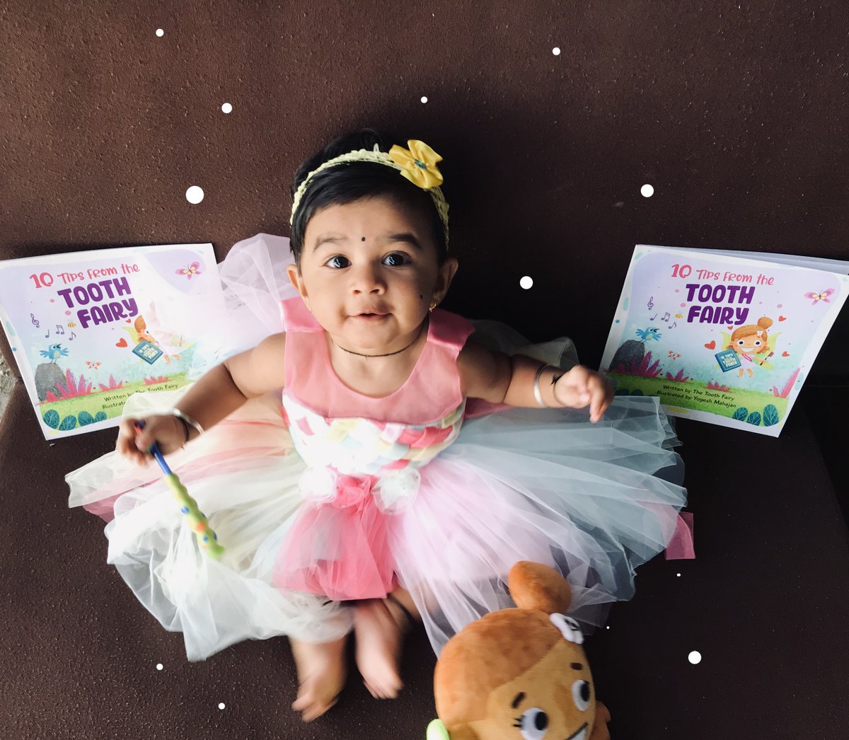 animationwala22's tweet photo. Was surprised &amp; delighted to receive physical copies of lovely picture book "𝟭𝟬𝘁𝗶𝗽𝘀 𝗳𝗿𝗼𝗺 𝘁𝗵𝗲 𝗧𝗢𝗢𝗧𝗛 𝗙𝗔𝗜𝗥𝗬" written by Edie Higby and illustrated by me.The author had sent a special gift for Alandi too, a Tooth Fairy stuff toy and a set of cute tooth kit. https://t.co/6S2edki2wI