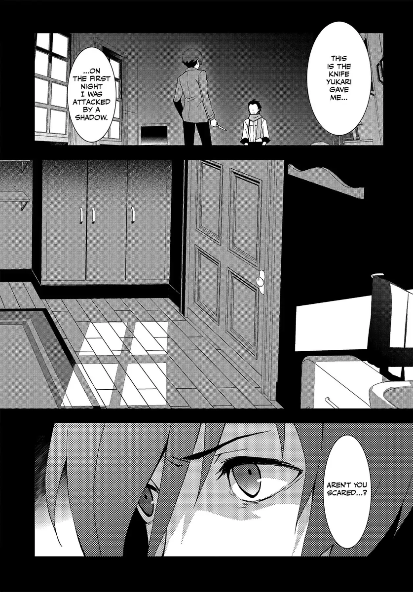 soupsizedocean's tweet photo. p3 spoilers but this is your regularly scheduled reminder that the way that the p3 manga adapted the new year's eve scene is so good it's deranged, insane and unbelievable. https://t.co/V9VYuI5VwO