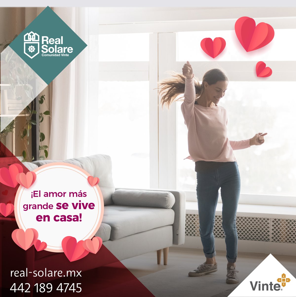 real_solare's tweet photo. ¡Porque el amor propio también es importante! 🥰
Consiéntete y estrena tu nuevo Depa en  Real Solare Querétaro ✅
Aceptamos crédito Infonavit, Fovissste, Bancario, y créditos especiales. 💵🙌
Llámanos:
442 189 4745 📲
Conoce todos nuestros modelos:
https://t.co/W00V6DnOnC ✅ https://t.co/WYvsdpvywl