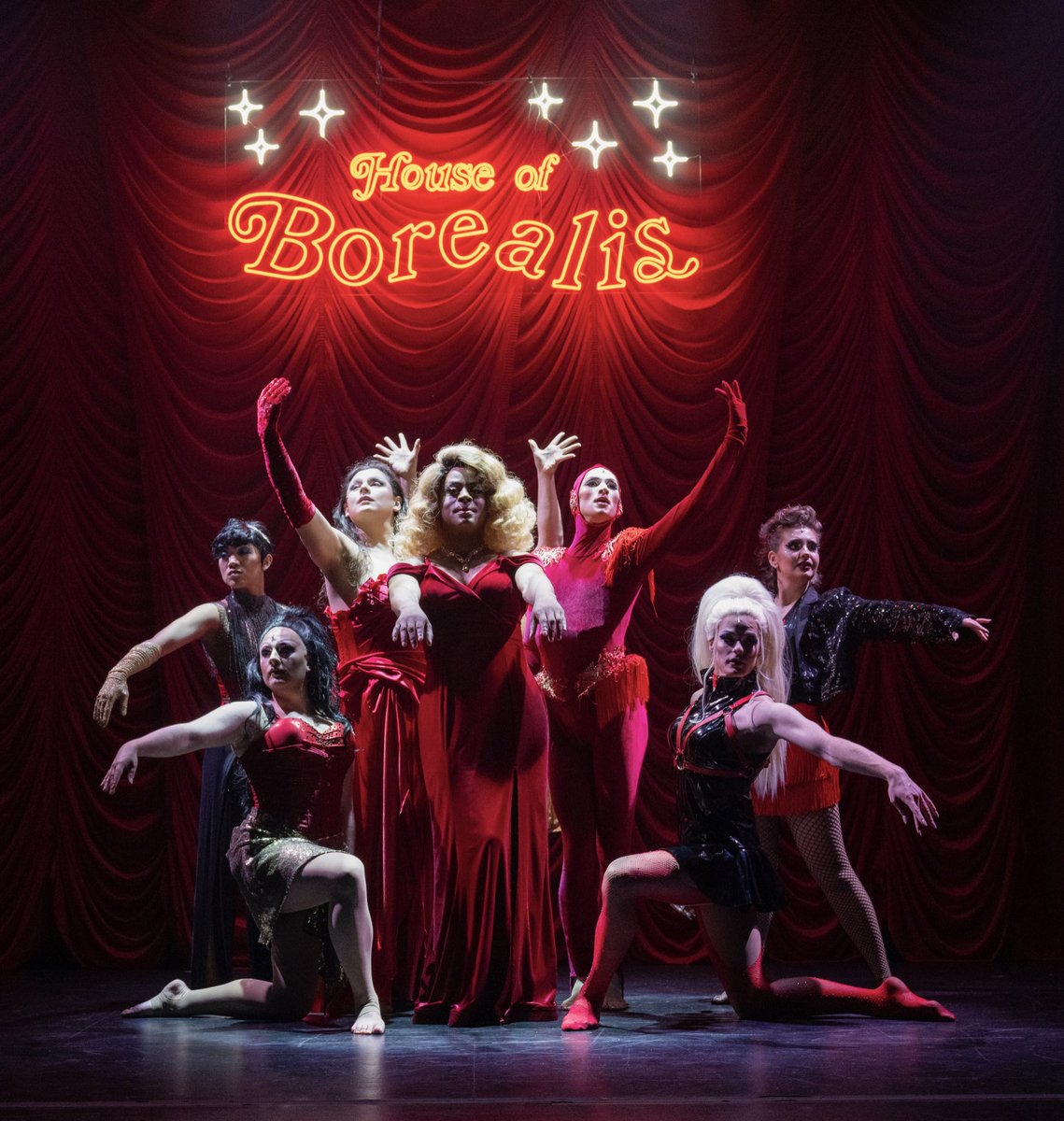 CoreyPayette's tweet photo. It is opening night of #starwalkermusical !!!! get tickets @TheCultch photo by David Cooper, lx Jono Kim, Costume Alaia Hamer, Set Anna Shearing, cast of ensemble @urbaninkVan @MusicalStageCo https://t.co/rRcoSqgV88