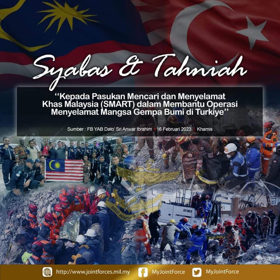 Syabas dan Tahniah SMART.

#MarkasAngkatanBersama
#BerjuangBersama