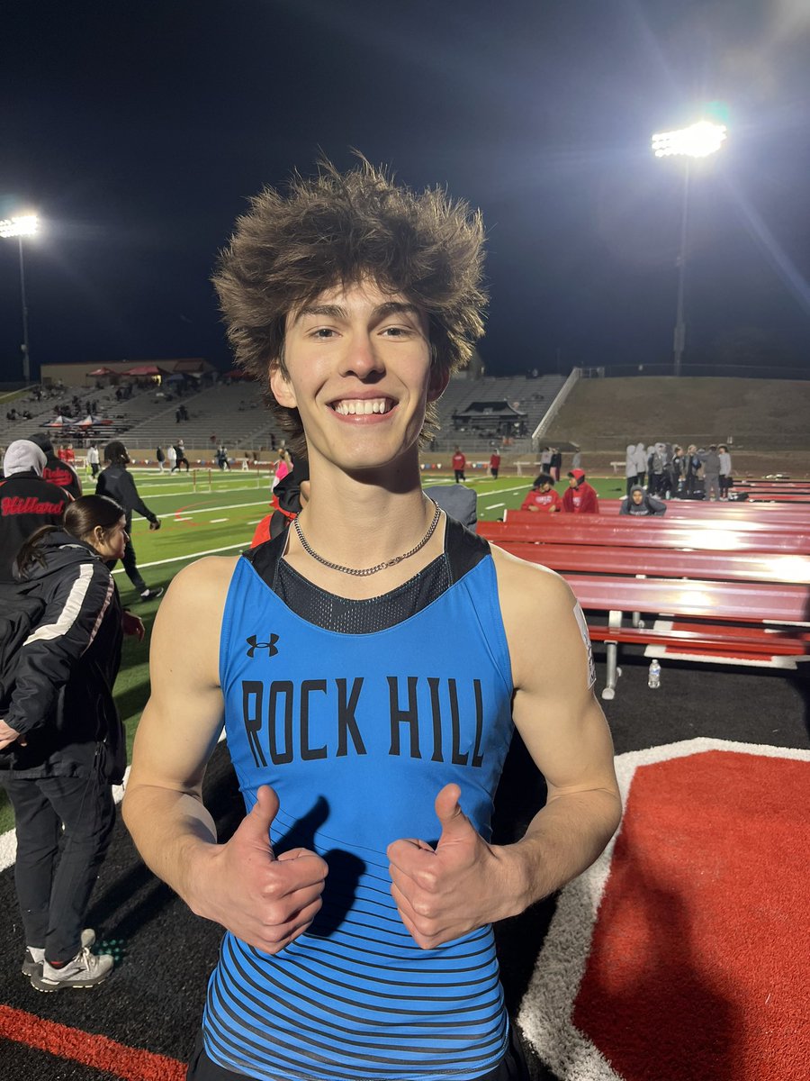 rockhillxctf's tweet photo. Braddock Jones 🥉in the varsity boys hurdles at the Grapevine Mustang Relays! @RockHillHS @PISD_Athletics https://t.co/tAm1X6nl2Q