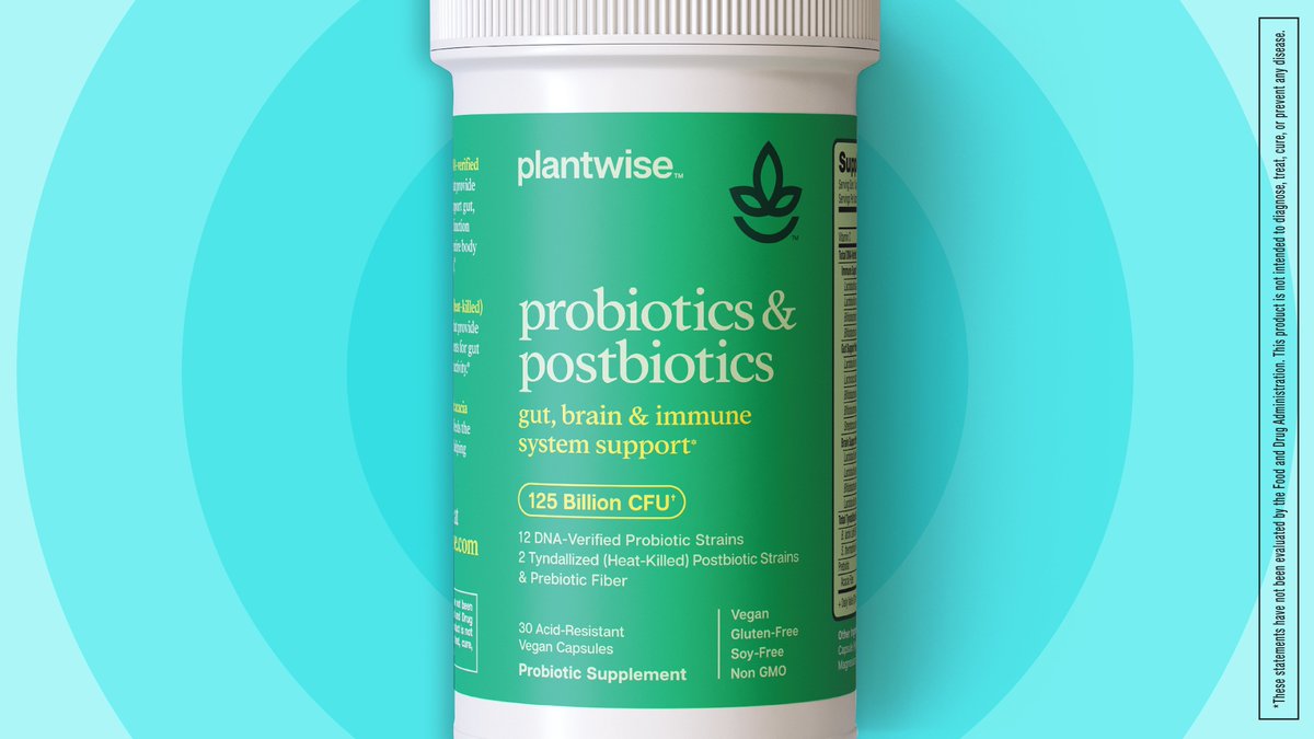 getplantwise's tweet photo. Gut feelings are hard to ignore. Plantwise Probiotics &amp; Postbiotics is a complete #gutmicrobiome support formula for digestion discomfort, mood &amp; stress, and the #immunesystem. Get good with your gut. #probiotics #postbiotics #guthealth #getplantwise https://t.co/EFcMayq7BM https://t.co/63TDHxAAuJ