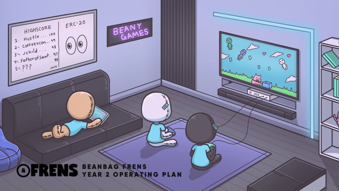 🚀 - Introducing Year 2 of <a href="/beanbagfrens/">Frenzies</a> 
📜 - a comprehensive plan through Dec 31, 2023

1 of 14