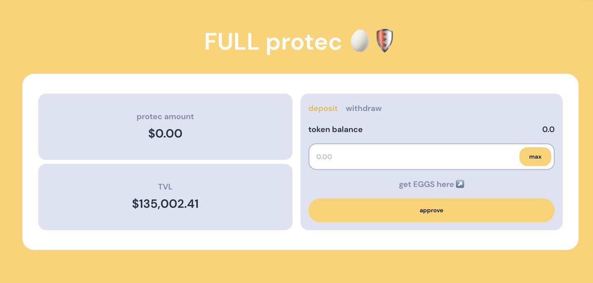 We are over $100k in TVL already in Full protec vault. And we just regained $1m in liquidity again.
Around 2400% APR in big protec vault.
Around 700% APR in smol protec vault.