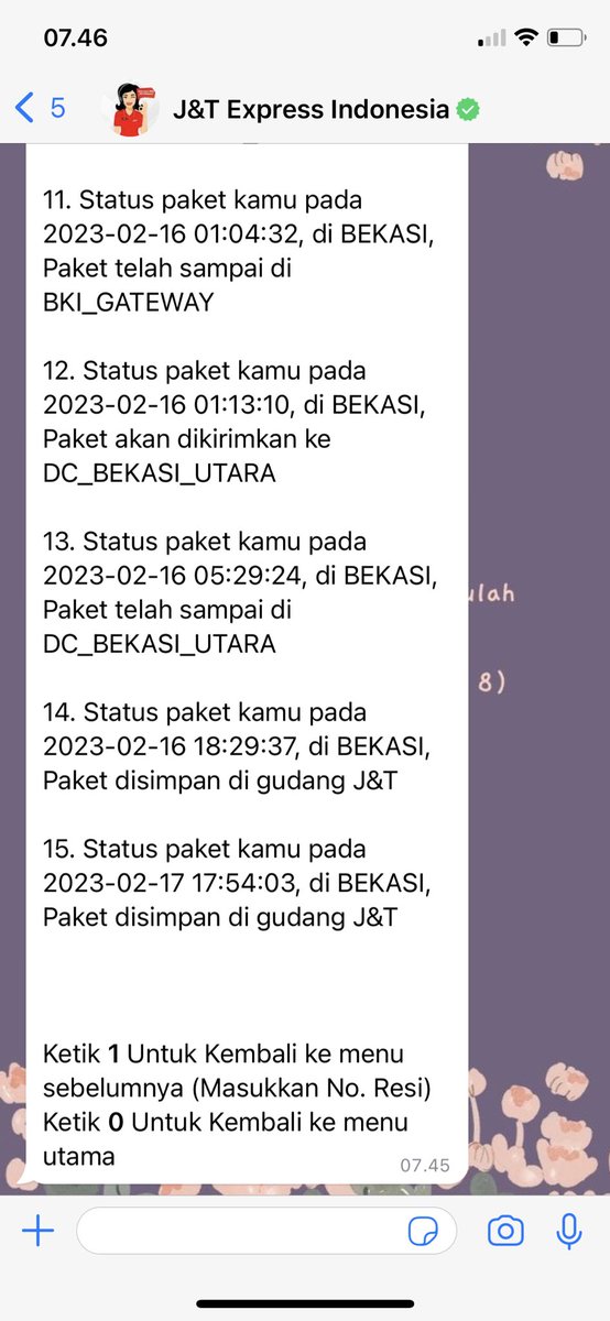 yolarosnov's tweet photo. @jntexpressid  JD0225225535 min tolong di bantu dong ini paketnya dr kmaren statusnya begini terus 🙏🏻 https://t.co/s2ljB1gQDk