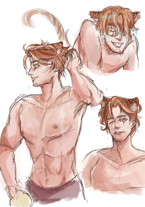 powderpoms's tweet photo. Kind of a late entry , but finally finished it ! Included some other sketches aswell ^^ #Drawmur #IsaacTheMan @IsaacAmur https://t.co/nqldI3Ot1Q