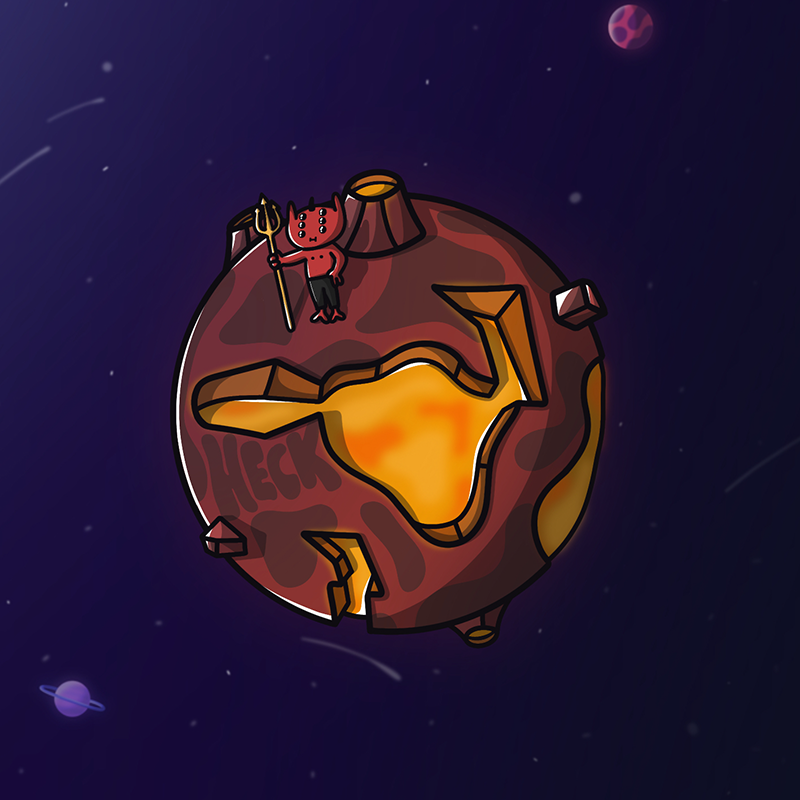 broah_eth's tweet photo. Did y'all know that Heckboy has his own planet in the game?
Check it out!
#FrenemiesInSpace @SpaceFrenemies https://t.co/8vkfxXDdB7