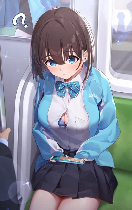 電車でもなぜか注目のエースちゃん 