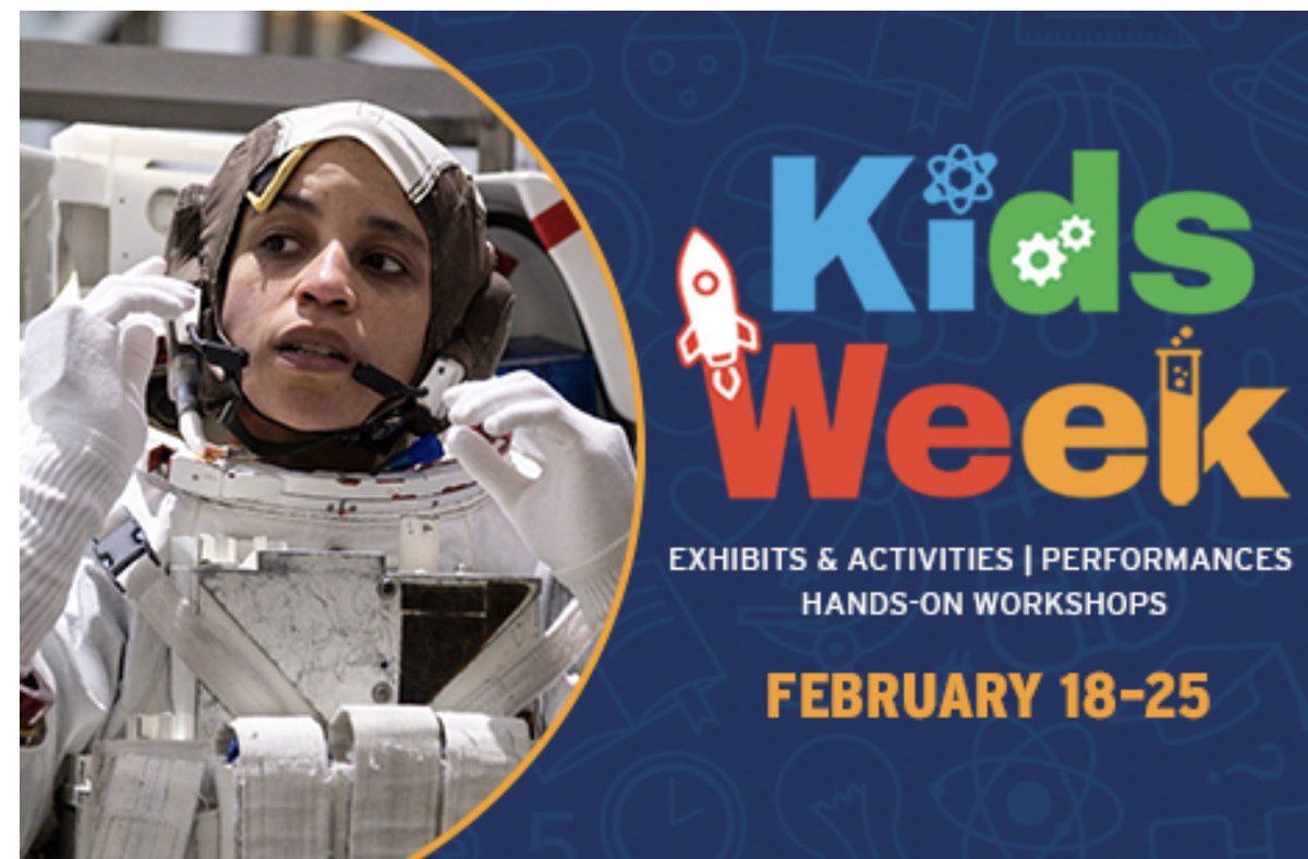 BiancaSe3's tweet photo. Bring your kids to @IntrepidMuseum for fun activities ( like how to design an EVA suit). Scientists &amp; engineers from #NASA will be there teaching kids about space exploration. #TheExpanseGeeks will also be there w/the astronomy association &amp; we have #TheExpanse stickers 😀🚀🔭🪐 https://t.co/fNLXIBcpSu