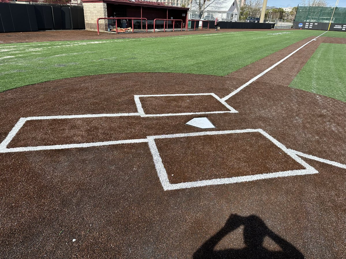 Thanks to @CofCBaseball @CofC_GameDayOps and @RBouknight12 for letting @sportsfield play a part in their upgrades at Patriots Point. Brand new padding, batters eye structure and pitching and home plate forming systems.