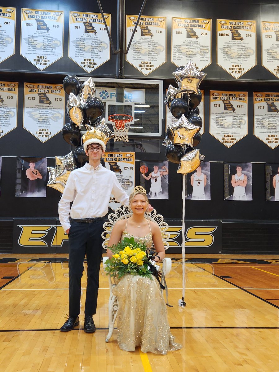 sullivaneagles's tweet photo. Congratulations to Wyatt Hardy and Olivia Witt, our 2023 Courtwarming King and Queen https://t.co/wIaUdJ5xs5