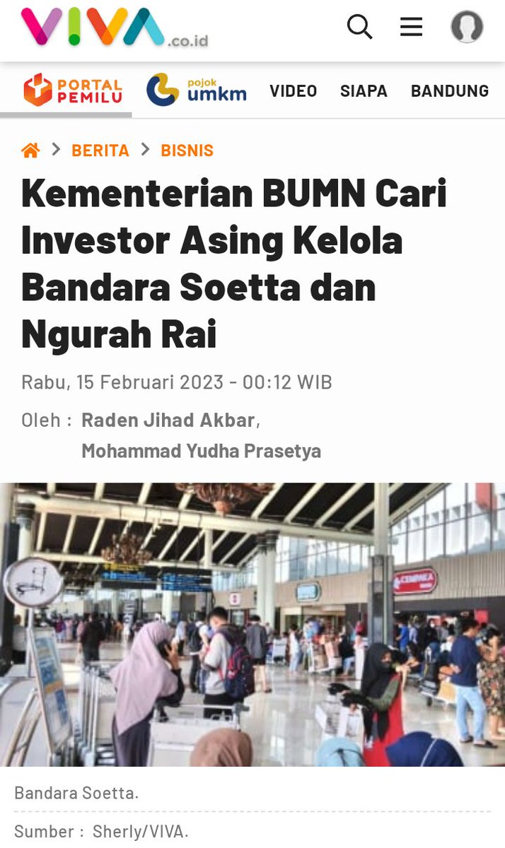 _Haris_Srg's tweet photo. Pak @jokowi @erickthohir @mohmahfudmd @prabowo kalau gak kalian jual saja Indonesia ini?
Semuanya mau diswastanisasi. Apa memang bangsa ini sdh tak mampu. Kok kalian gak mampu lagi ngurus negara ini, keluar kalian dari Istana itu. Masih byk anak bangsa yg mampu ngurus negeri ini. https://t.co/nyXIJc5Ng4