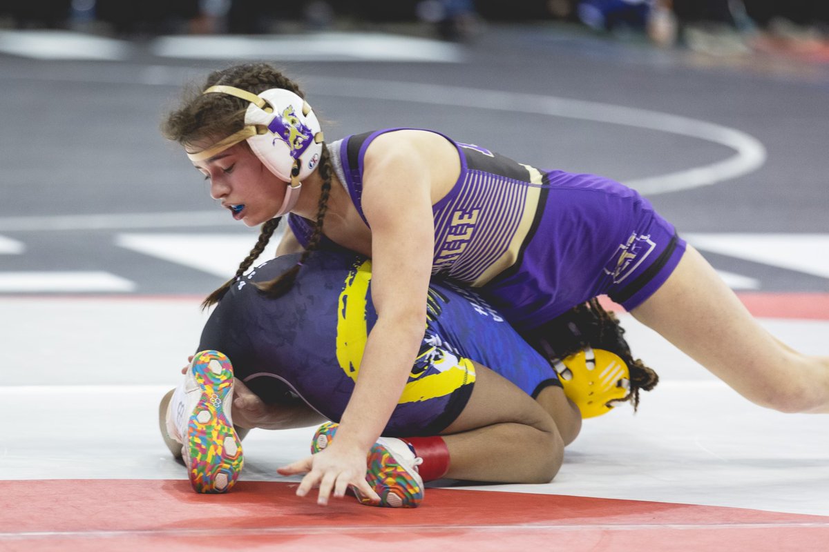 pride_purple's tweet photo. Congratulations to Payton Thiele. With her win tonight she has secured her second straight medal at the NSAA Championships. She will wrestle tomorrow morning to determine her place. Great job Payton! #LouisvilleLions #PurplePride #CementCity

📸 - Brandon Mowinkel https://t.co/ZqLNJiQScQ