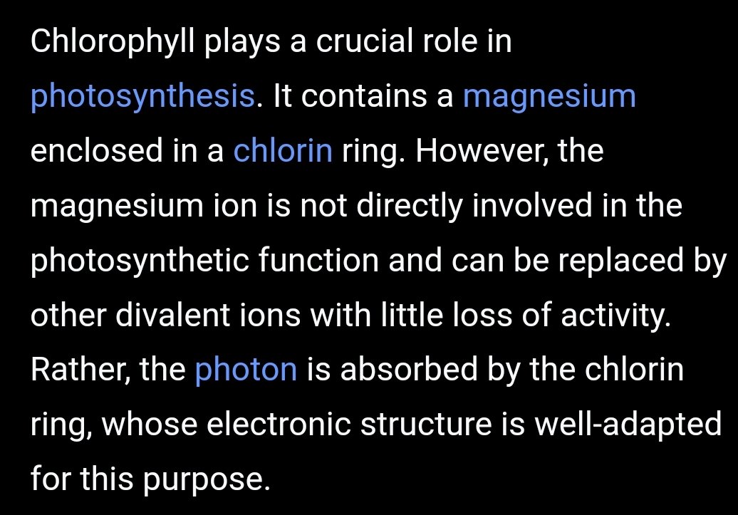 Depths Of Chem Wikipedia on Twitter "Fun fact about chlorophyll it