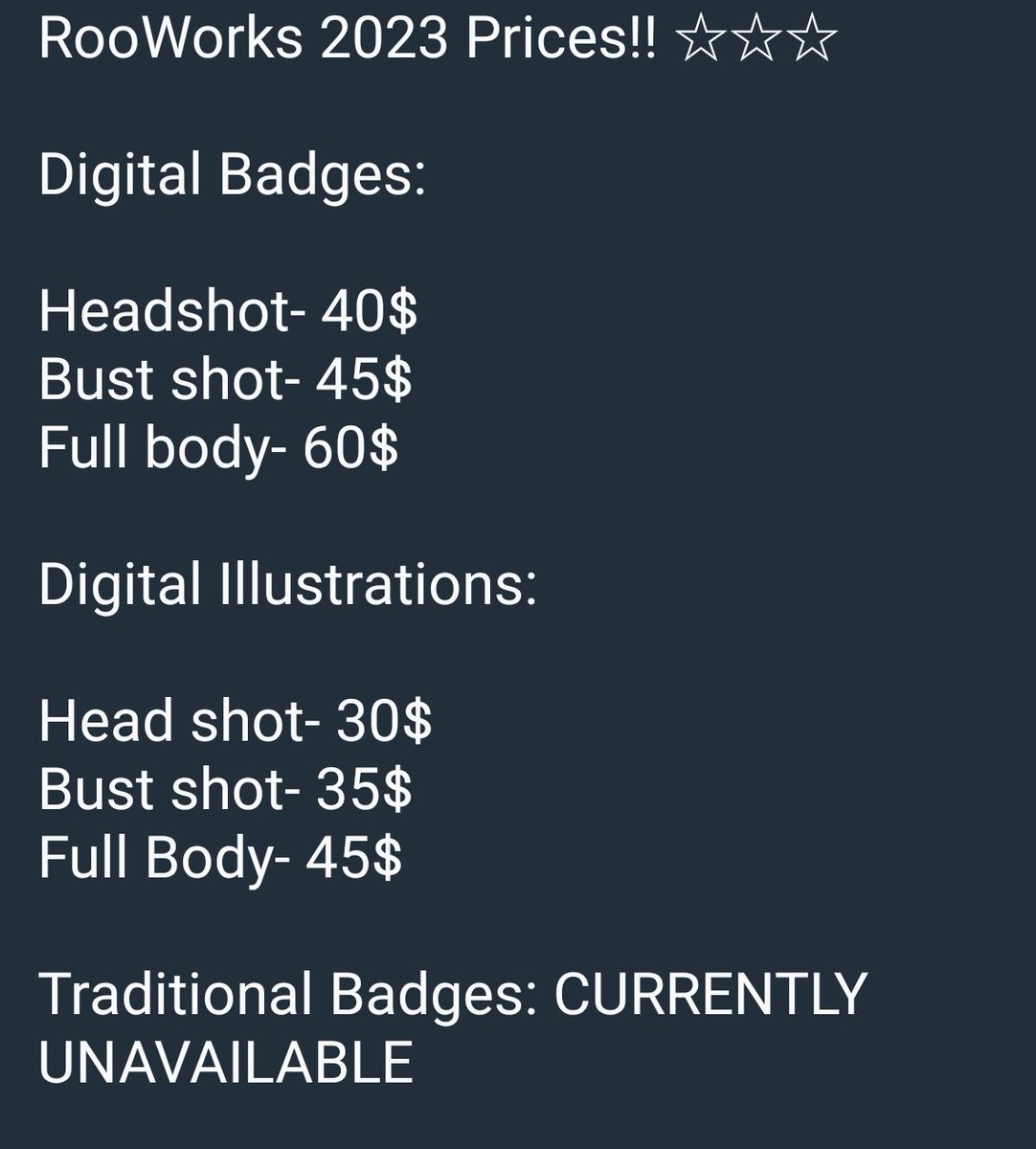 roo_works's tweet photo. Open for a few badge slots for #furthemore2023 !! Dm me or message my tg, @/misfitroo to claim a slot! https://t.co/aFpZNwVtxs