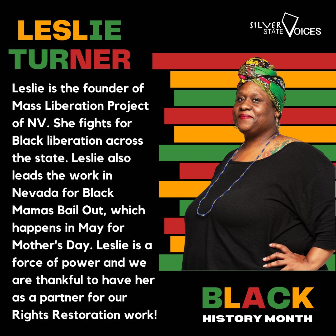 SSV_NV's tweet photo. Another Black History Month highlight this week! We are sharing some of our partners with who we have worked closely for our formerly incarcerated community #MassLib #ACLUNV
#BlackHistoryMonth #BlackLeaders https://t.co/E9lDR6jA9M