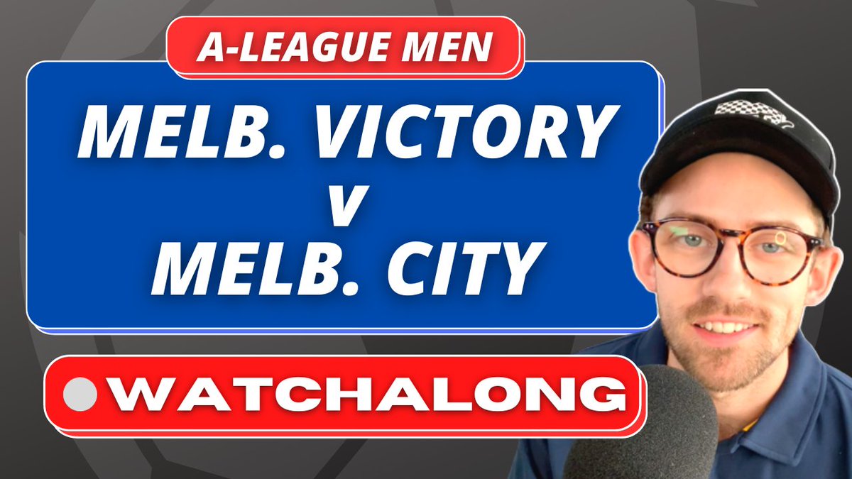 A-LEAGUE WATCHALONG TONIGHT! youtube.com/live/OFMXQqK8X…

Join me for live reaction and analysis of the #MelbDerby tonight from 7:30pm (AEDT)! 🎥🔴 #MVCvMCY