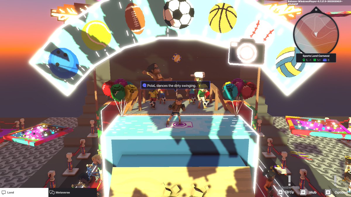 lim_pola's tweet photo. @TheSandboxGame @hermitcrabgame Celebrating the Carnival in the SportsLand experience by @hermitcrabgame ! 🥳 https://t.co/THBKCMyfGg