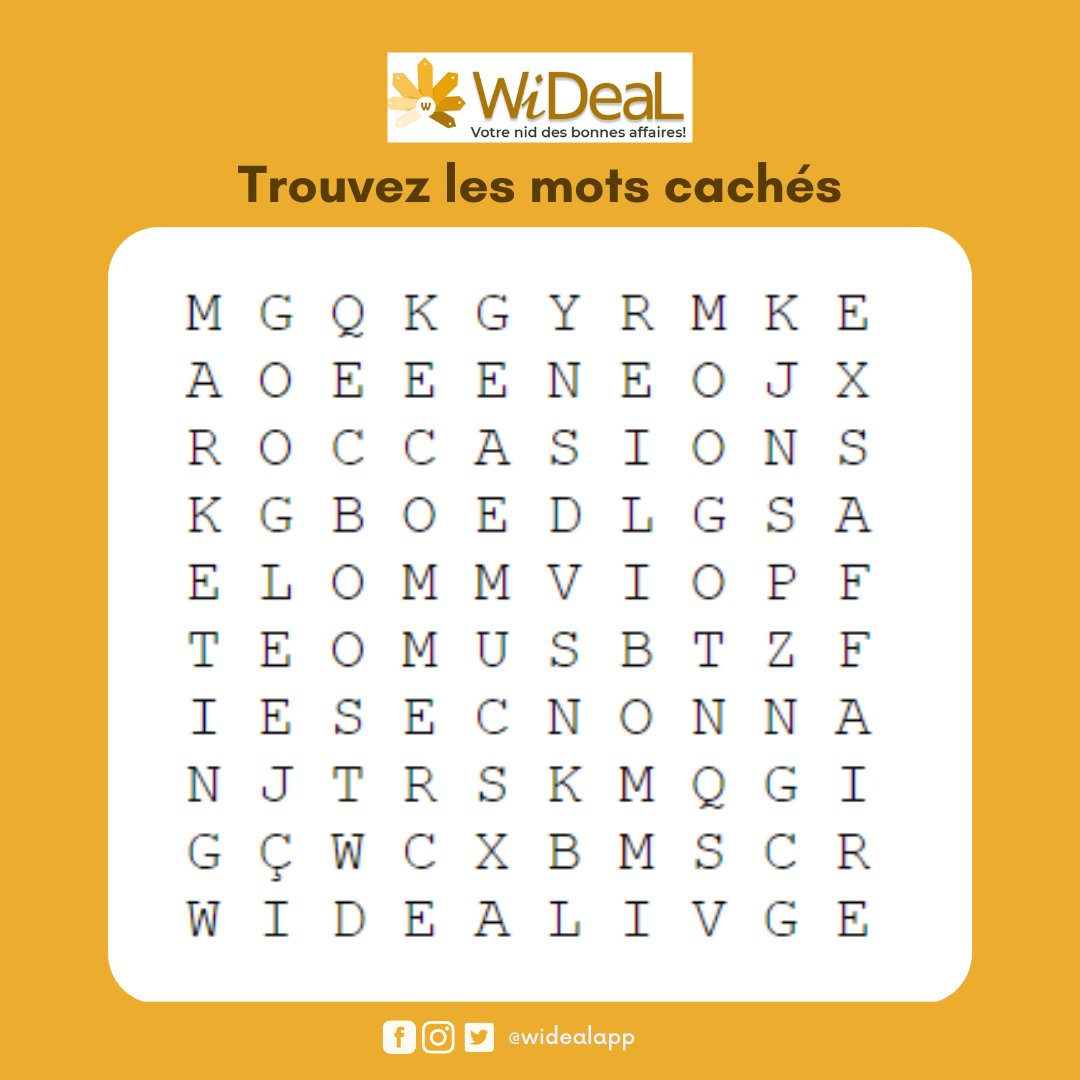 leTogoRT's tweet photo. RT @Wideaal: Jeux mots mélés: Trouvez les mots cachés

#Togo #TT228 #motsmélés #wideal https://t.co/oDOcEAi8H0