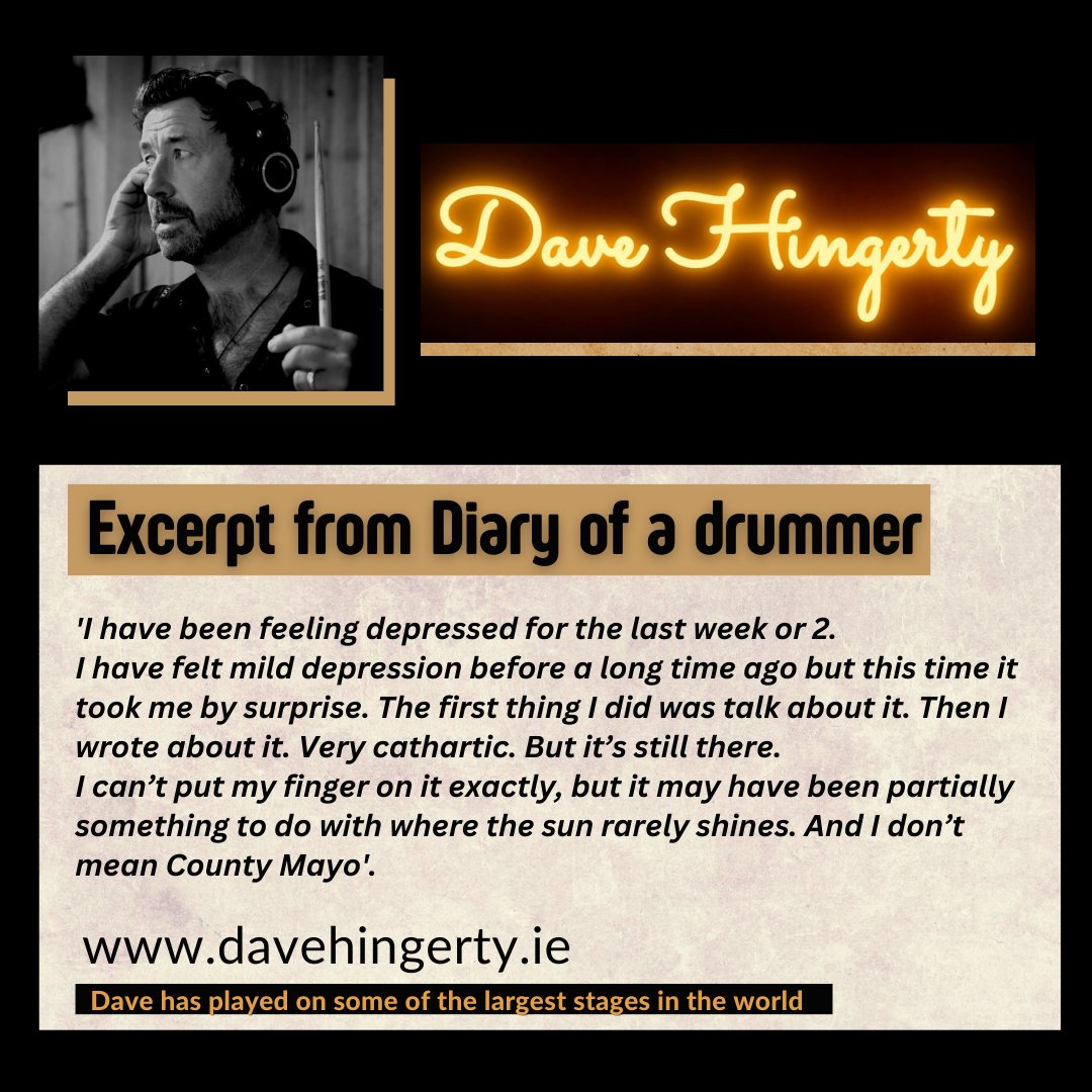 OUCH! This is stuff our Dad's wouldn't have talked about! davehingerty.ie/article/2023/0… #davehingerty #drum #drumming #drummer #side4collective #grooves #Beats #dublinmusic #drummerlife #drums #drummerblog #writers #Blogs #kila #theframes #ouch #cantsitdown #bloggers #itsgoodtotalk