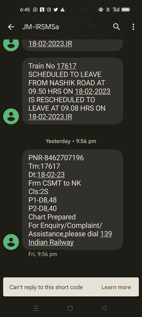 I have tried multiple calling to reach out to the railway helpline.Thank you i am unable to connect.i received this message to confirm the timing but nobody is replying..Need help @RailMinIndia @WesternRly @Central_Railway @PMOIndia @mieknathshinde