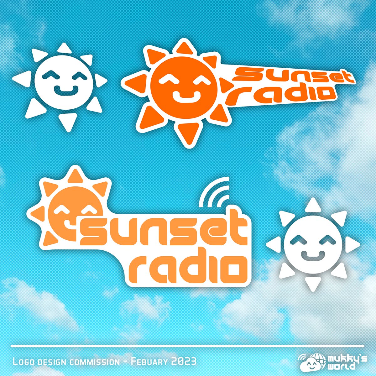 MukkysWorld's tweet photo. Sunset Radio // Logo Commission for @EchoMaus
//
#y2k #commission #logo #logodesign #graphicdesign #kaybug https://t.co/SlqfIRAbWw