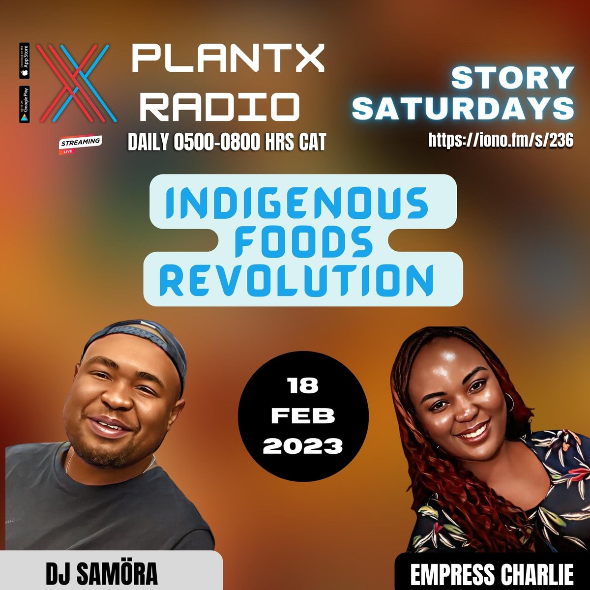 On Story Saturdays we connect with Empress Charlie to talk about the dynamics and changes towards African indigenous foods, from preparation to presentation and a return thereto. Its PlantX Radio on Story SaturdayS #indigenousfood #plants #Radiotalk
