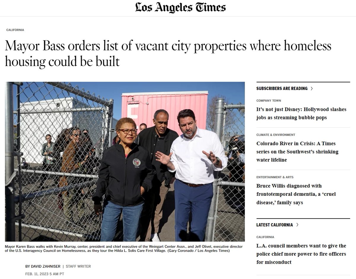 As more of our neighbors continue to experience homelessness, it is necessary that we all do our part to seek out and implement solutions to this worsening crisis. Direct action is needed now, as it has been for several years.

latimes.com/california/sto…