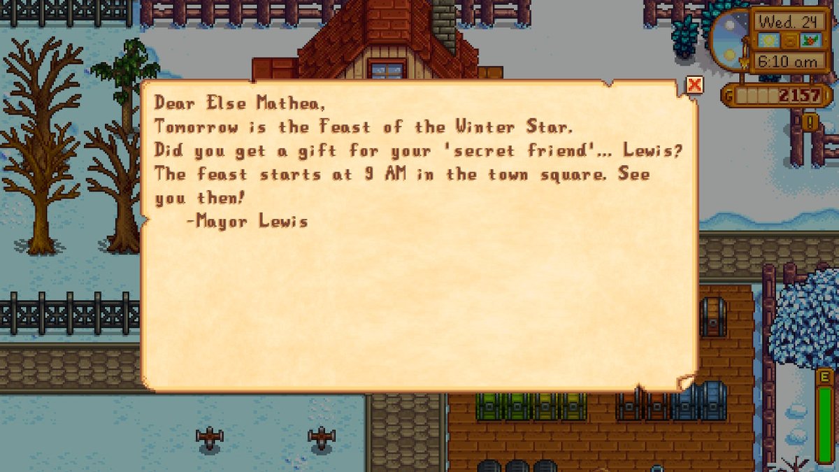 ElseM_gaming's tweet photo. No. 1 he picked himself
No. 2 like that he pretends that he didn't know #StardewValley https://t.co/hEhjXXGclC