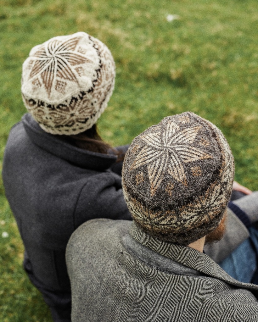 Jamieson_Smith's tweet photo. Made using our undyed 100% Shetland Supreme Jumper Weight Olivers Hat is a celebration of the natural colours of Shetland Wool, designed by Sandra the pattern contains two colourways and the design features classic Shetland motifs and techniques. #fairis… https://t.co/kcQpJ7Jz7s https://t.co/uZp6Insowf
