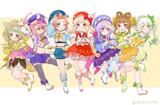 ディオナ(原神) ,クレー(原神) ,七七|ナナ(原神) 「#GenshinImpact