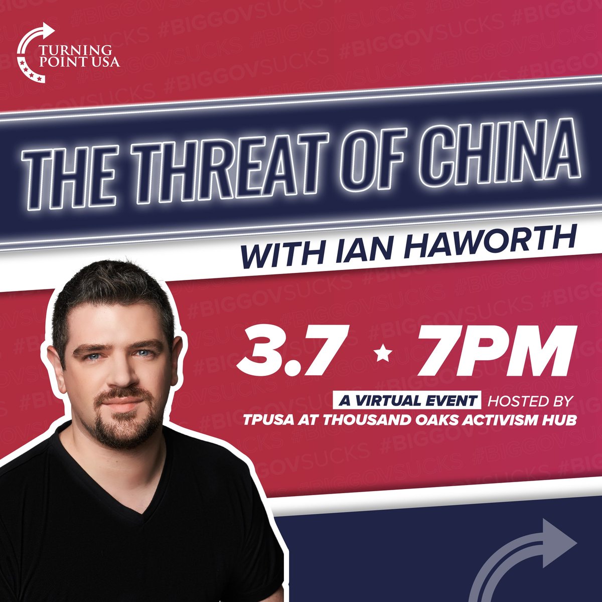 🇺🇸🔥 Learn all about The Threat of China with this super fun Zoom event!!! 🔥🇺🇸

🚨 RSVP: tinyurl.com/IanHaworthEvent 🚨

#losangeles #tpusa #turningpointusa #foryoupage #politics #politicalevents #charliekirk #biggovsucks #socialismsucks #ianhawarth #china