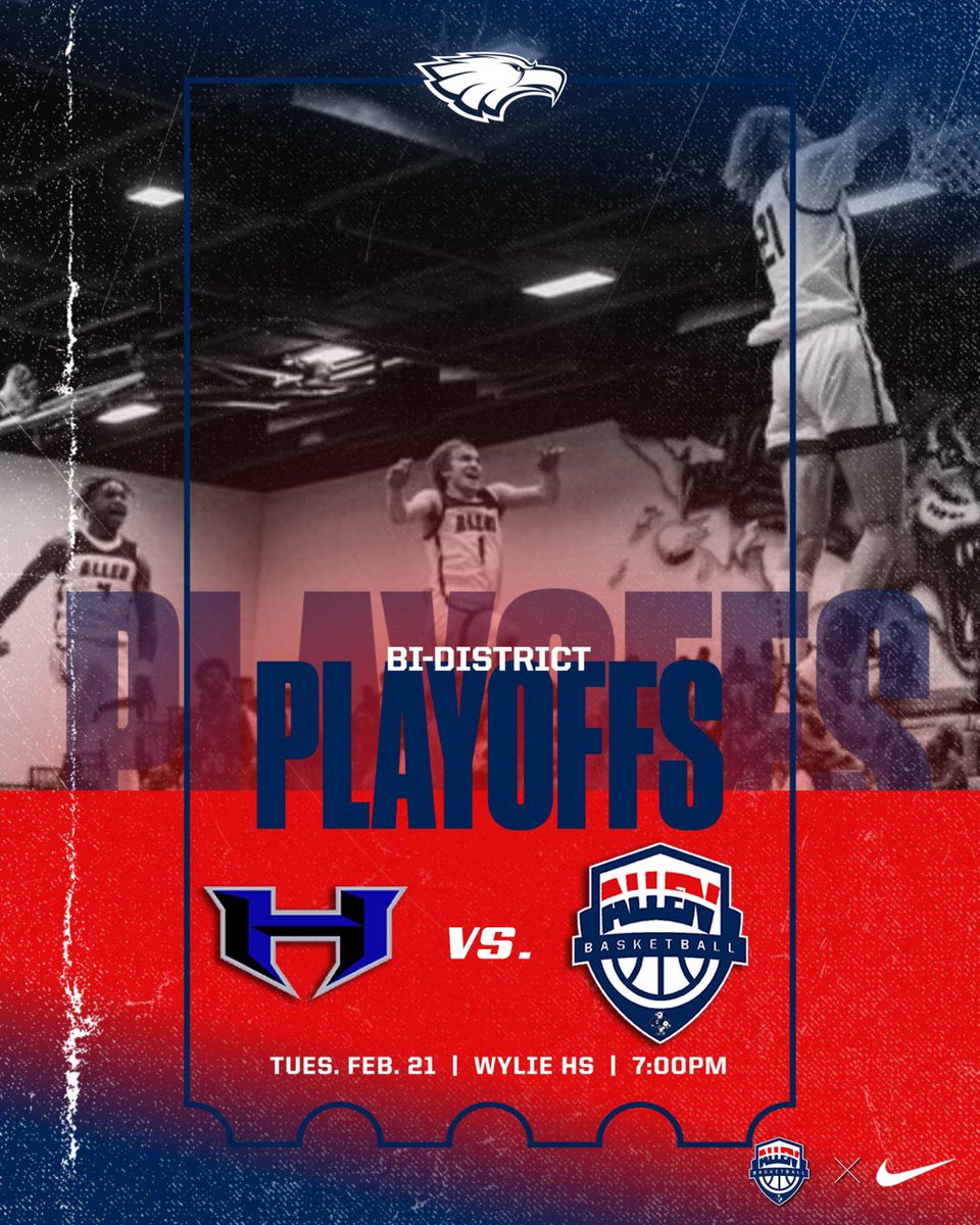 🚨 𝗥𝗢𝗨𝗡𝗗 𝟭 🚨

🆚 Hebron 
⏰ 7:00 pm 
📅 Tuesday, 2/21/23
📍 Wylie HS