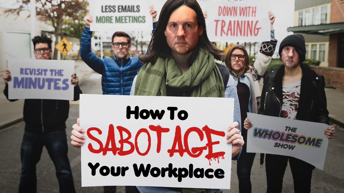 Modern workplaces aren't great. There's endless emails, meetings every minute, and co-workers. 

But have you ever wondered if the worst aspects of work might be... deliberate?

<a href="/rodl/">Rod Lamberts</a>  takes <a href="/willozap/">Will J Grant</a> through a deep dive on the CIA's manual for sabotage! 

podcasts.apple.com/au/podcast/the…