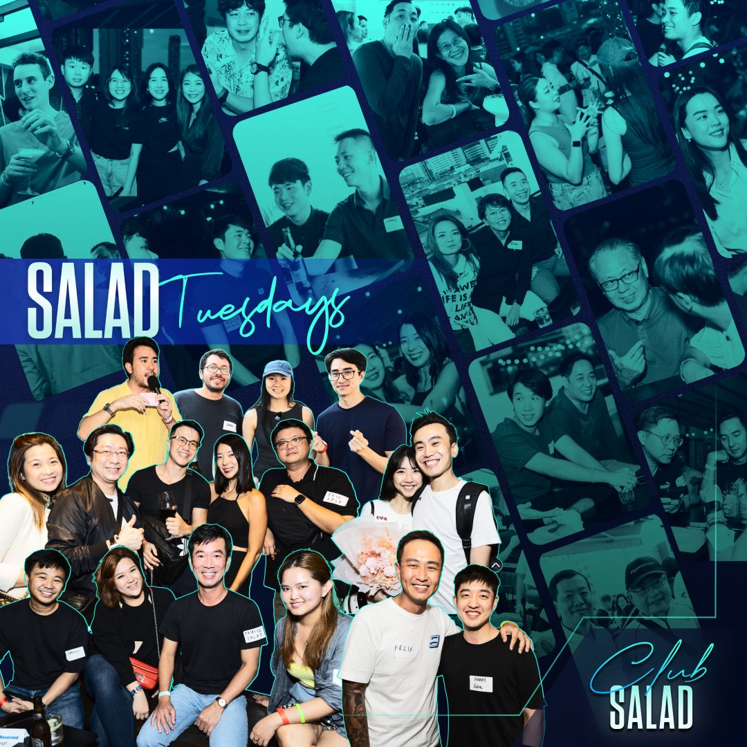 saldtoken's tweet photo. Over 60+ attendees turned up at our Salad Tuesdays 🥗 SG #23 x V'Day Edition in Singapore! 

The #SaladFam connected with #Web3 projects like @metapacgroup ,@vallunaguild , @Galxe , @nansen_ai, and many more!

⭐️ Spot yourself in our event photos! ➡️ https://t.co/Ly1x7c8hU6 https://t.co/KL03pHp9Ph