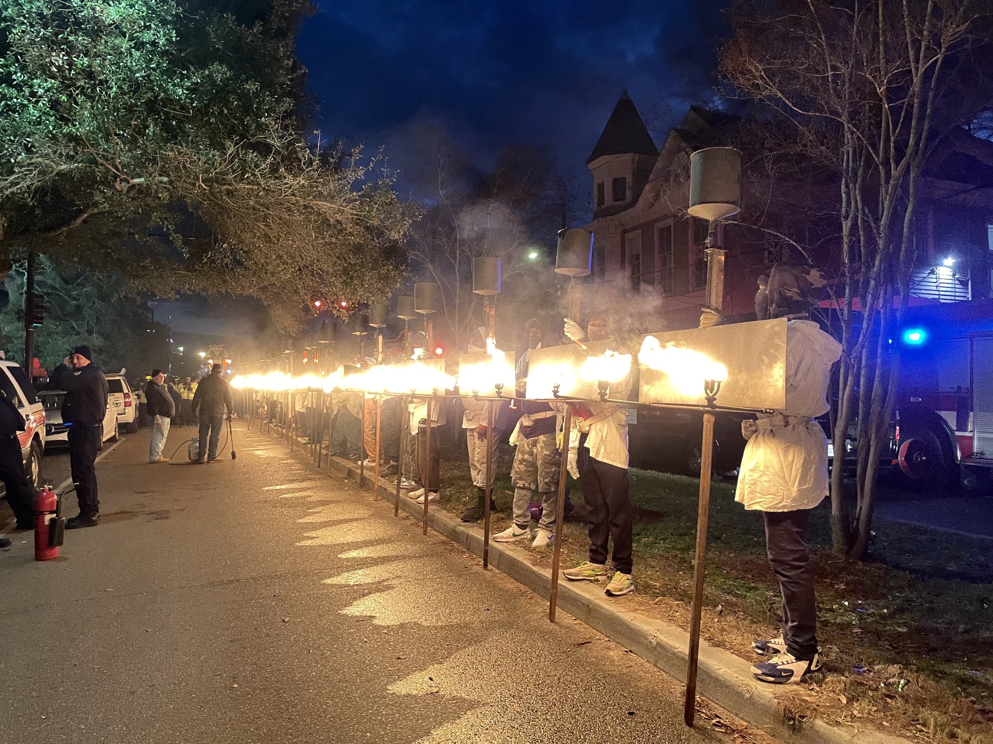 NOFD on X: 02/17/2023. Flambeau Lighting Standby for Mardi Gras