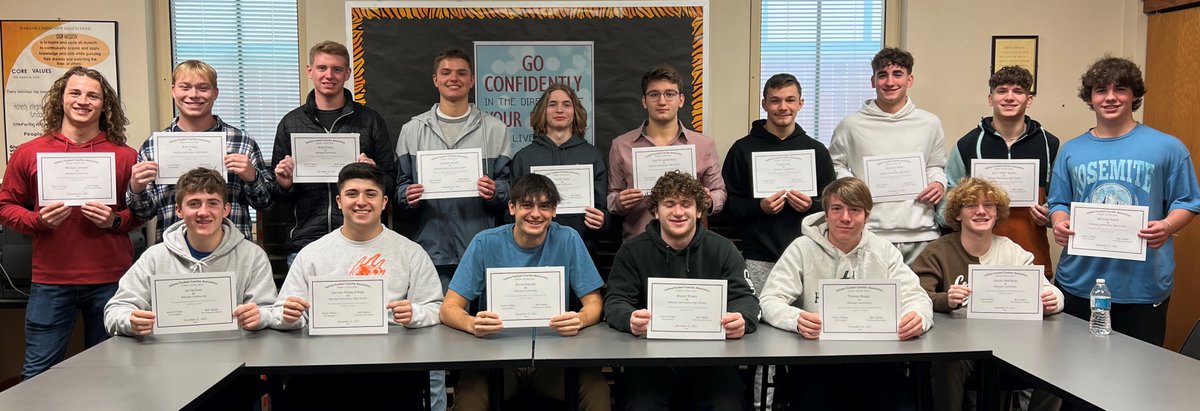tigerfbcoach's tweet photo. Congratulations @Warsaw_Tigers 2022-23 @INFBCoaches Academic All State Seniors 

Proud of the work &amp; commitment these @WarsawTigerFB put into the classroom

13 more weeks of @WCHSinfo 
FINISH STRONG! @WCS_District https://t.co/H9pZHUifWs