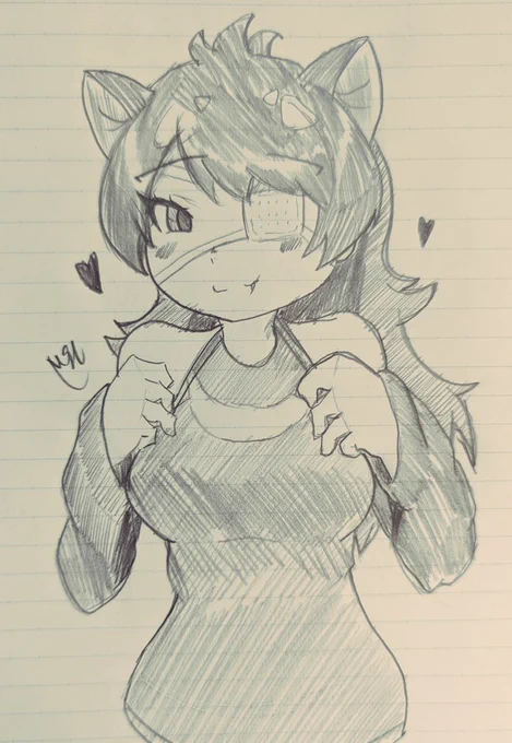 #けものフレンズ
リボンを忘れたオーデビちゃ😈✨ 