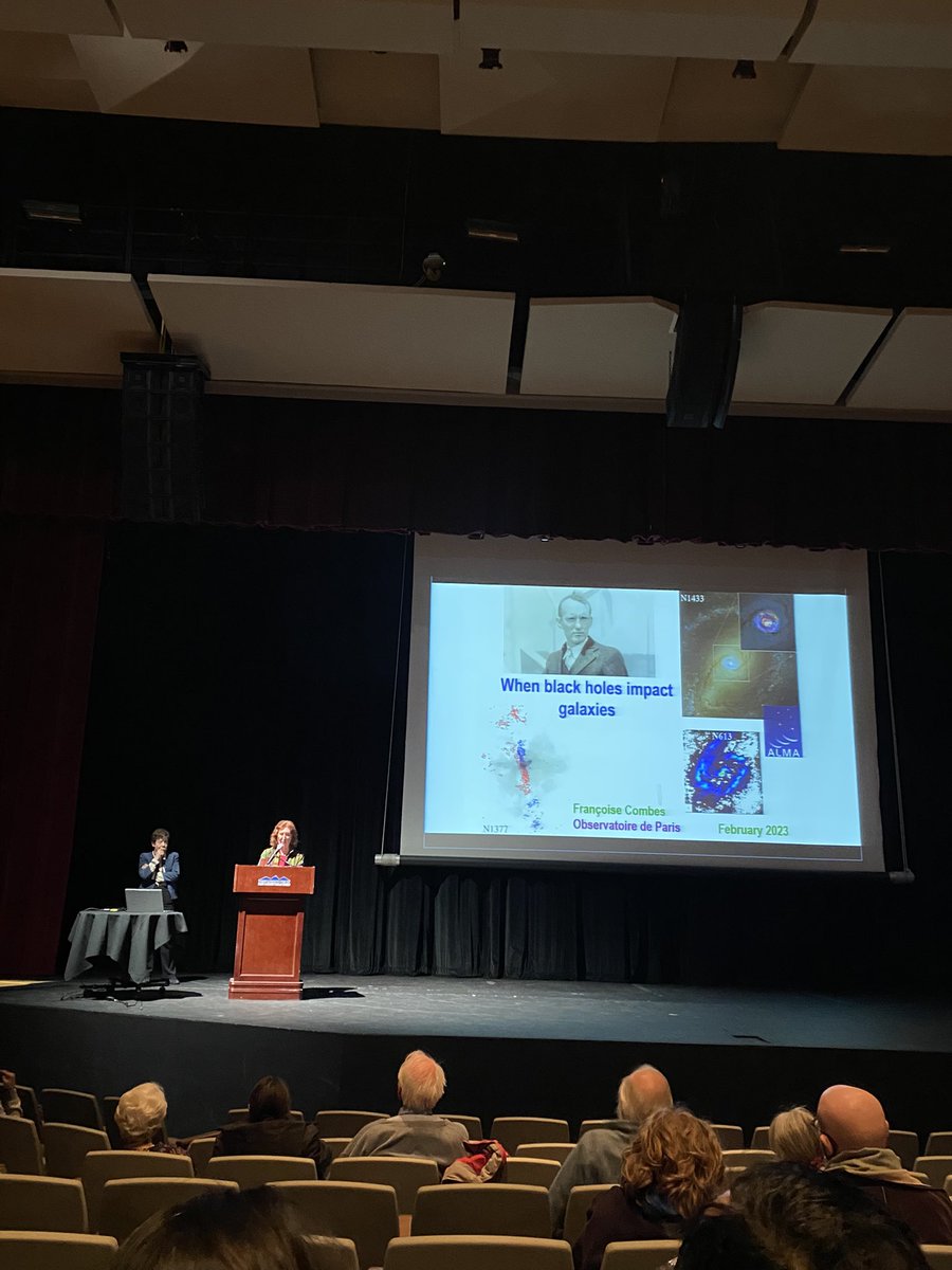 Jansky Lecture <a href="/TheNRAO/">National Radio Astronomy Observatory | NSF NRAO</a> by Dr. Françoise Combes begins!