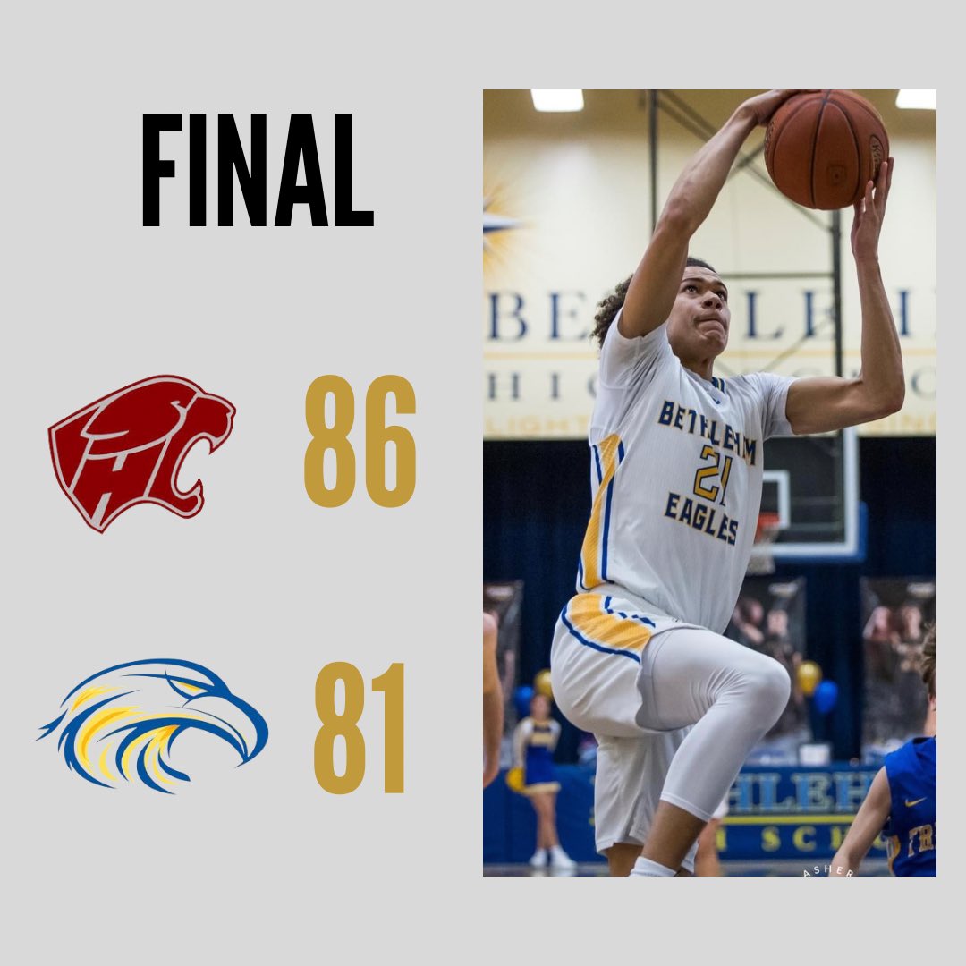 It was a tough battle on the road against an old rival but the Eagles fall to Holy Cross. Casey Steadmon led the way with 35 pts and 8 rebs. Wickliffe had 12 pts and 11 rebs, while N. Osborne and Culver added 12 each. Last regular season game tomorrow at Frankfort Christian.