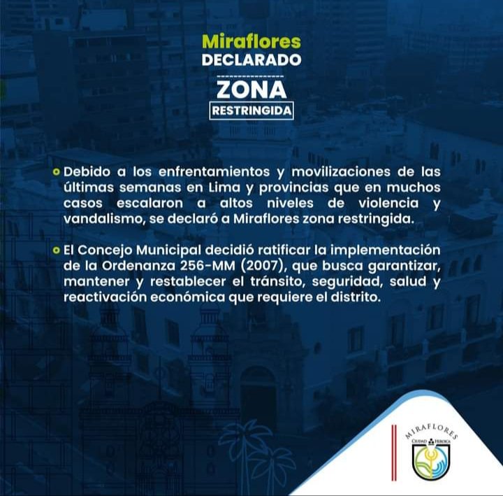 vecmiraflorinos's tweet photo. #Miraflores
#ConsejoMunicipal
#ZonaRestringida
@MuniMiraflores @CarlosCanalesA2 https://t.co/hovpFoEtwa
