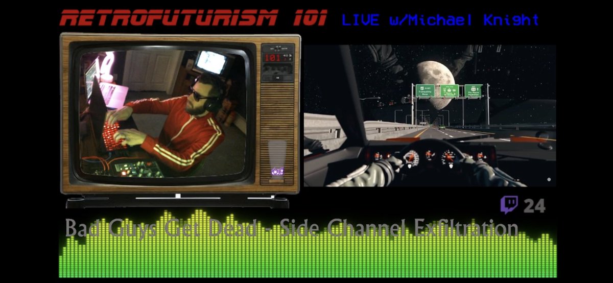 You know @MKnightRetro101 knows what’s up when he sends the opening ripper from Phosphor (releases 3/3) out onto the stream. #retrofuturism101