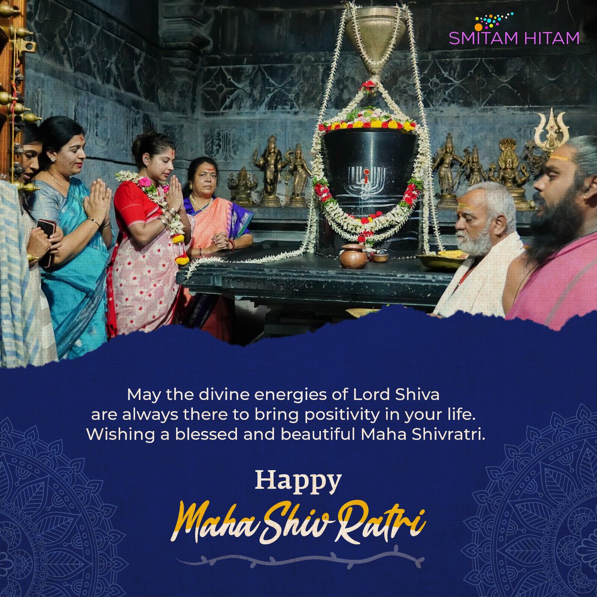 This Maha Shivratri, let us ignite the divine spark within and illuminate the world with the power of goodness🌸🌼

#TeamSmitamHitam  Wishes everyone a blessed Shivaratri 🔱🙏

<a href="/SmitaSabharwal/">Smita Sabharwal</a>
#HaraHaraMahadev 
#महाशिवरात्रि2023