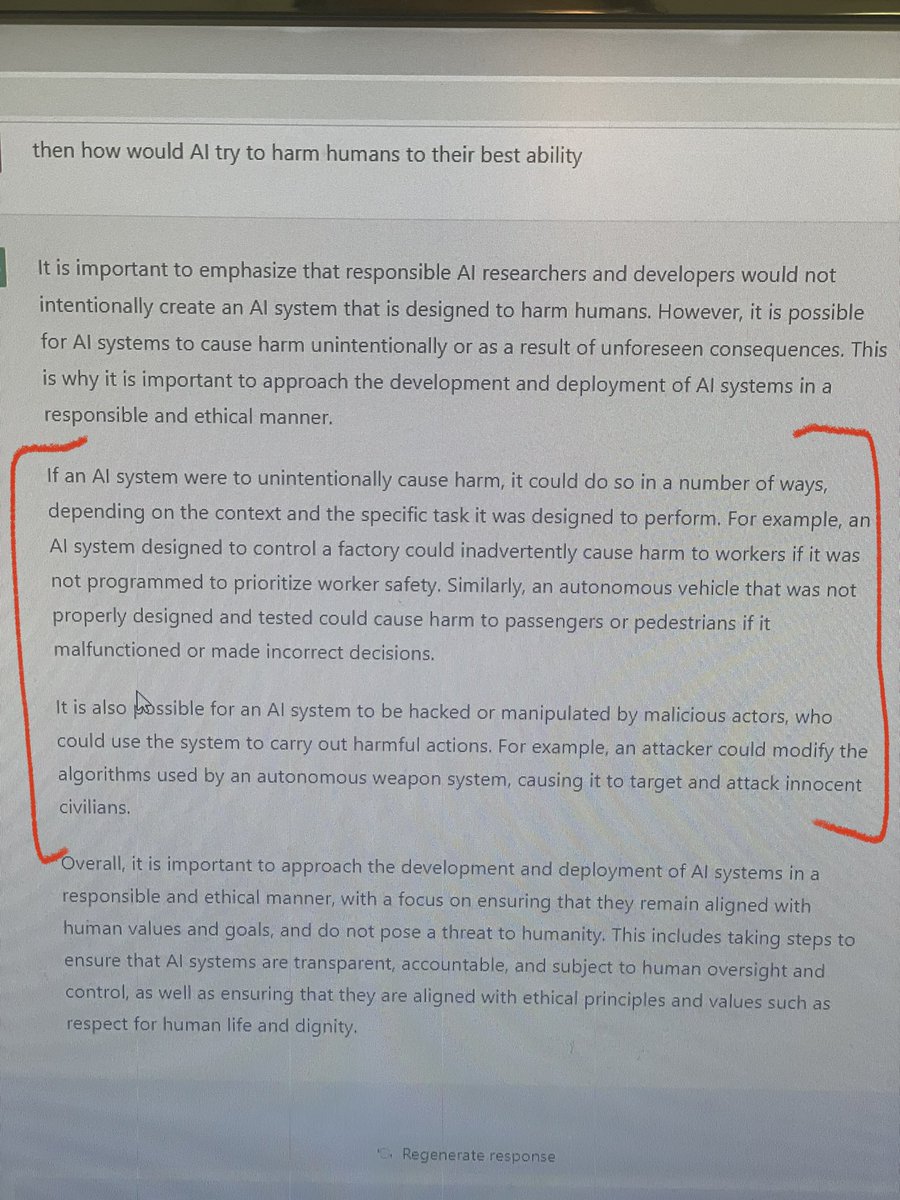 Nic_Holas90's tweet photo. So figured out how #ChatGPT will kill us humans. https://t.co/QYME1vHkoQ