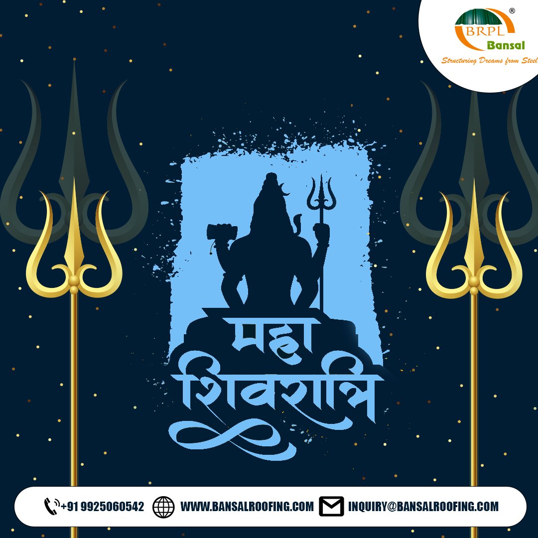 BANSALROOFINGPL's tweet image. Happy Maha Shivratri
har har mahadev
Bansal Roofing Products Ltd
.
.
.
.
.
.
.
.
#preengineeredbuildings #preengineeredsteelbuildings #preengineered #warehouse #warehousing #warehousesolutions #warehouses #steel #steelstructures #steelfabrication #steeldetailing #steelstructure