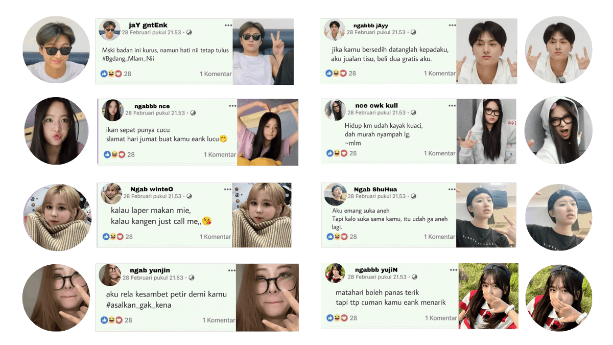 Help RT? thankyouu!

Hai-! aku ada layout ready stock jamet 3k only! ohiya aku juga open req  dan retext +500 yaa ♡⸜(˃ ᵕ ˂ )⸝ 

#zonauang #zonaba 
t. layout ready stock jay, eunchae, winter, shuhua, yujin, yunjin