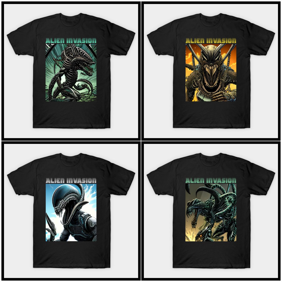 Spending the weekend making and uploading t-shirt designs, my creations have a xenomorph theme✍️
Come visit..maybe you are interested😁
⬇️⬇️⬇️
teepublic.com/user/noa-design

#teepublic #tshirtdesign #teepublicdesign #artworks #xenomorph #alieninvasion #Aliens #tshirtprinting