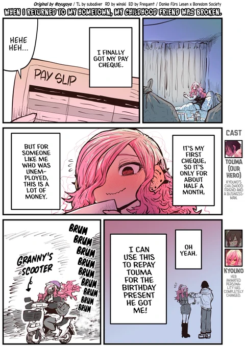 @zyugoya When I Returned to My Hometown, My Childhood Friend was Broken Ch. 24 by @zyugoya

 [EnglishTL/英訳!] 